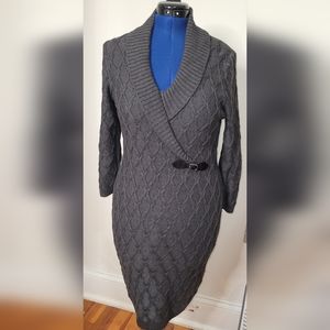 Calvin Klein Women's Cable Knit Dress M